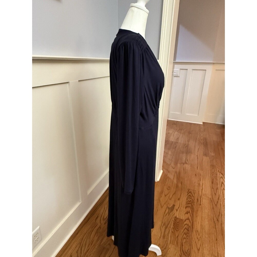 Boden Dress Womens US 12 Navy Blue Long Sleeve Jersey Dress EUC - Picture 2 of 8